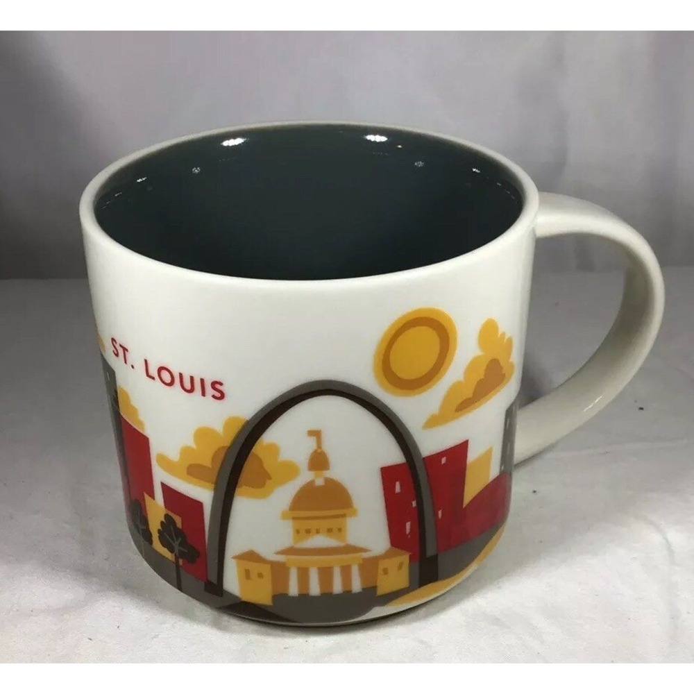 Starbucks ST LOUIS You Are Here Series Mug 14 Oz Coffee Cup Saint Louis STL 2013